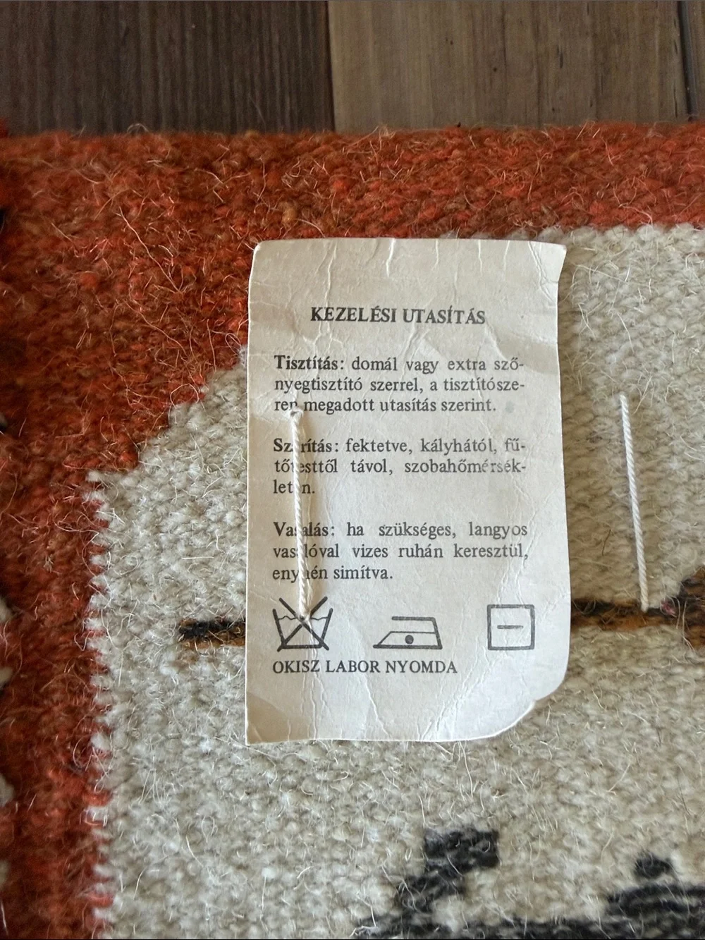 Vintage Eva Nemeth Art Tapestry | Mid-Century 1970s Handwoven Wool Wall Hanging